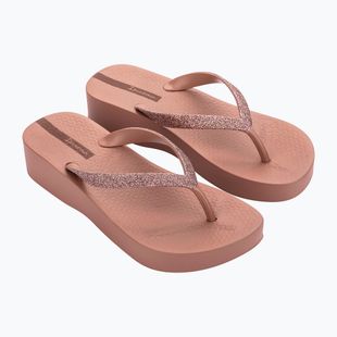 Șlapi pentru femei Ipanema Mesh Chic Plat brown/glitter