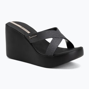 Papuci pentru femei Ipanema High Fashion II Slide black/glitter/beige