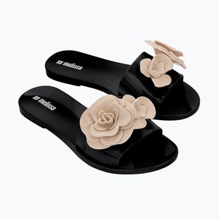 Șlapi pentru femei Melissa Babe Petals Ad black/beige