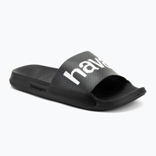 Papuci Havaianas Classic Logomania navy black
