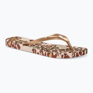 Papuci pentru femei Ipanema Animale Print III beige/gold