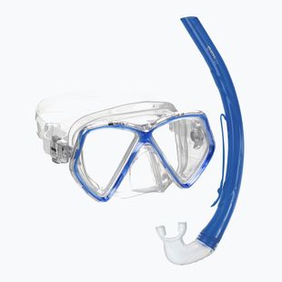 Set de snorkeling pentru copii Mares Combo Zephir Junior royal blue/clear