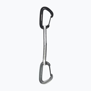 Buclă de cățărare Black Diamond Litewire Quickdraw 16 cm gray/black