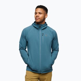 Bluză de trekking pentru bărbați Black Diamond Coefficient Storm Hoody creek blue