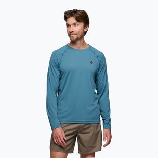 Bluză de trekking pentru bărbați Black Diamond Alpenglow Crew creek blue