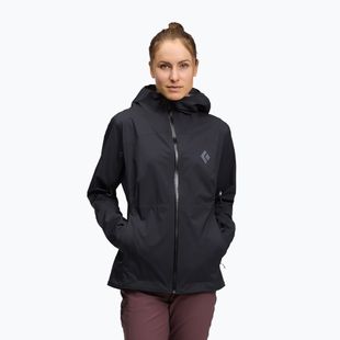 Jachetă de ploaie pentru bărbați Black Diamond Fineline Stretch negru