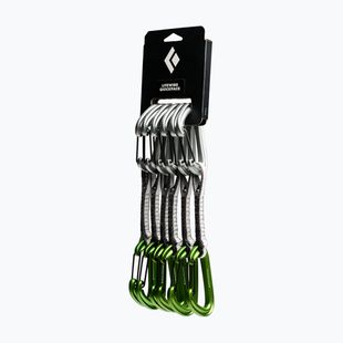 Set de bucle pentru escaladă Black Diamond Litewire Quickpack Set 6 buc. 12 cm envy green