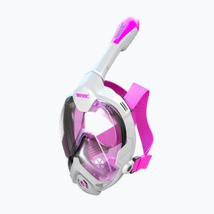 Mască integrală pentru copii SEAC Magica White/Pink