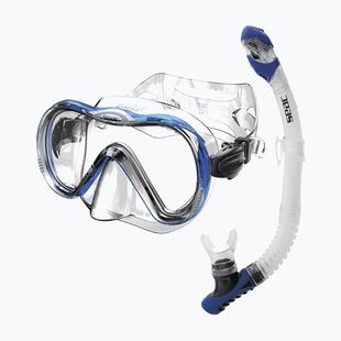 Set de snorkeling SEAC Bis Boss + Reverse Dry blue