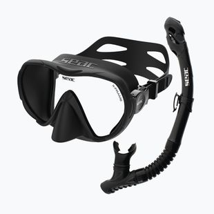 Set de snorkeling SEAC X-Frame Combo black