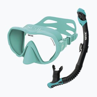 Set de snorkeling SEAC X-Frame Combo tiffany