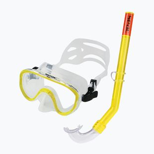 Set de snorkelling pentru copii SEAC Marina Bis Set yellow