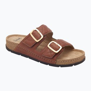 Papuci pentru femei Scholl Bora 2 Straps Med tobacco