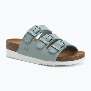 Papuci pentru femei Scholl Rio Wedge Ad Med pale blue