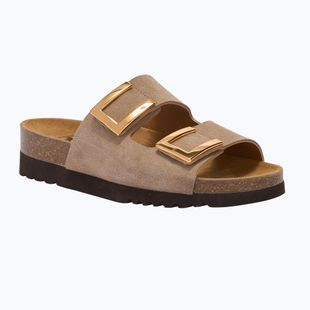 Șlapi de damă Scholl Montery 2 Straps Ad Med bej
