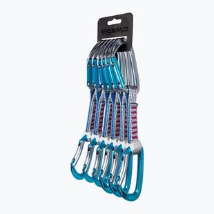 Bucle de cățărare CAMP Orbit Express KS 6 pack 12 cm grey/blue/fuchsia