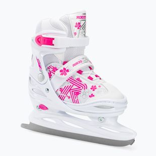 Patine pentru copii Roces Jokey Ice 3.0 Girl white/pink