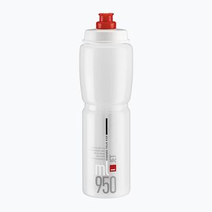 Bidon pentru bicicletă Elite Jet 950 ml clear/red logo