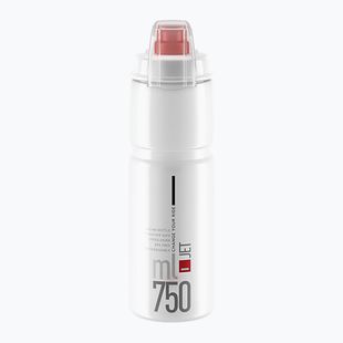 Bidon pentru bicicletă Elite Jet Plus 750 ml clear/red logo
