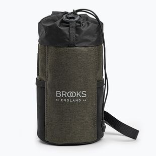 Geantă de bicicletă pentru ghidon Brooks England Scape Feed Pouch 1 l mud green
