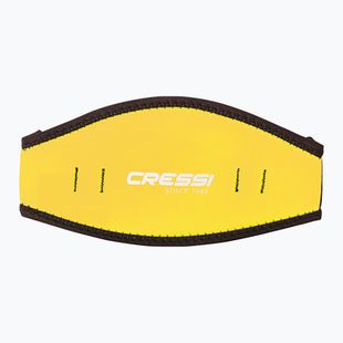 Capac de neopren pentru curea de mască Cressi Neoprene Mask Strap Cover yellow