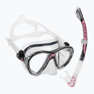 Set de scufundări  Cressi Big Eyes Evolution + Alpha Ultra Dry black/pink