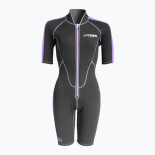 Costum de înot pentru femei Cressi Lido Shorty 2 mm black/lilac
