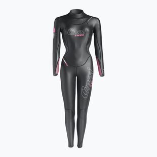 Costum de înot pentru femei Cressi Triton Monopiece 1.5 mm black/pink