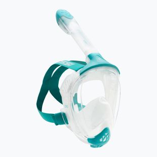Mască integrală de snorkeling Cressi Java Full Face clear/aquamarine
