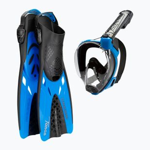 Set de scufundări Cressi Baron + Tonga black/blue