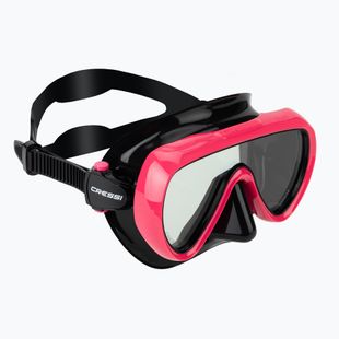 Masca de scufundare pentru femei Cressi Honey 420 UV black/fuchsia/blue/orange