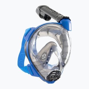 Masca facială completă pentru snorkeling Cressi Komodo Full Face blue/black