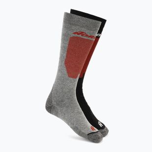 Șosete de schi Nordica Uni 2.0 2 pary grey/ red+black/ red