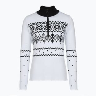 Bluză termoactivă pentru femei Newland Groenlandia Half Zip white/black