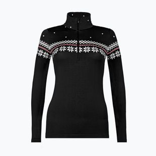Bluză termoactivă pentru femei Newland Hilde Half Zip black/white