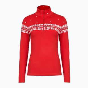 Bluză termoactivă pentru femei Newland Hilde Half Zip red/white