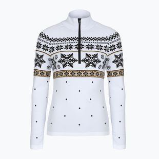 Bluză termoactivă pentru femei Newland Isalind Half Zip white/black