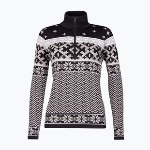 Bluză termoactivă pentru femei Newland Kristel Half Zip black/stone