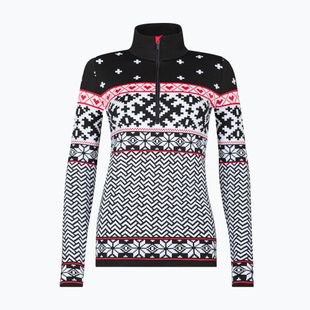 Bluză termoactivă pentru femei Newland Kristel Half Zip black/white