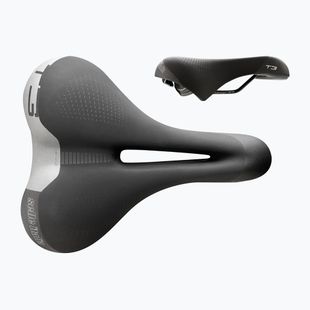 Șa de bicicletă  Selle Italia Sportouring T 3 Flow, Fec Alloy Rail, Soft-Tek, Light Gel black