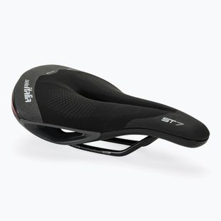 Șa de bicicletă Selle Italia Sportouring ST 7 Superflow, Fec Alloy Rail, Soft-Tek, Light Gel black