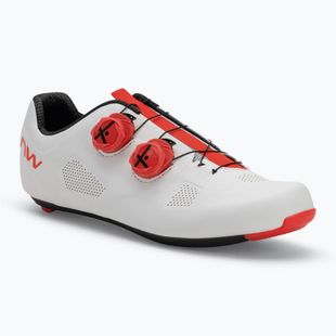 Încălțăminte de șosea pentru bărbați Northwave Revolution white/red fluo