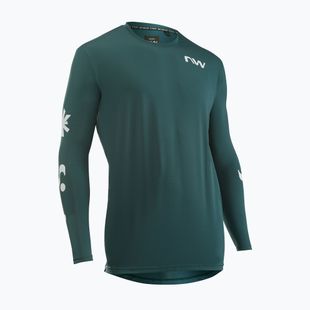 Longsleeve de ciclism pentru bărbați Northwave Xtrail petrolium/white