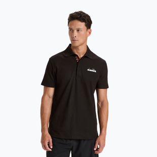 Tricou de tenis pentru bărbați Diadora Statement Polo SS 80013 negru DD-102.176856