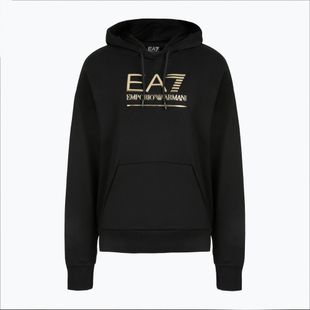 Hanorac pentru bărbați EA7 Emporio Armani Train Visibility Hoodie black/gold