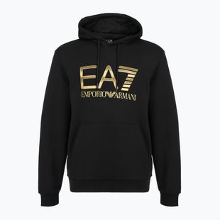 Bluză pentru bărbați EA7 Emporio Armani Train Logo Series Big Logo Hoodie black