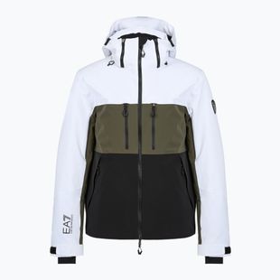 Geacă de schi pentru bărbați EA7 Emporio Armani Ski Kitzbuhel Protectum7 Colorblock white / black / grape leaf