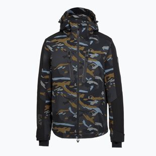 Geacă de schi pentru bărbați EA7 Emporio Armani Ski Kitzbuhel Protectum7 Graphic brown camou