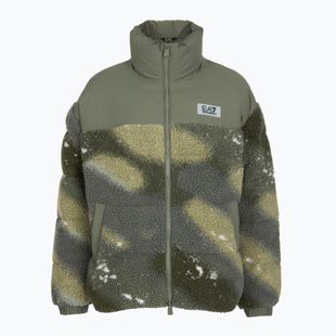 Geacă pentru femei EA7 Train Contemporary Sport Medium Padded fancy basil stellar