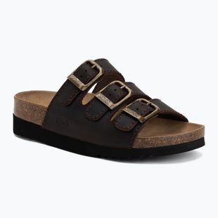 Șlapi de damă Scholl Rio Wedge Ad Med dark brown